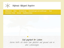 Tablet Screenshot of heilpraxishildegard.ch
